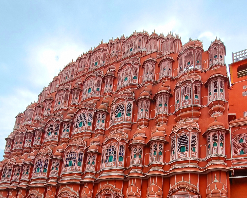 terracotta building facade